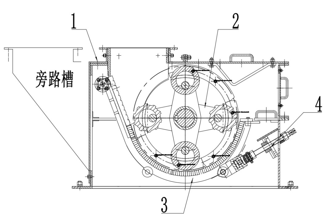 環(huán)錘式破碎機(jī)結(jié)構(gòu)圖
